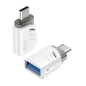 Adaptateur OTG USB-A mâle vers USB-C femelle XO NB256B blanc
