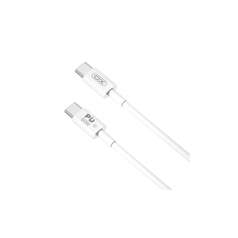 Câble USB-C à USB-C XO NBQ190 2m 60W Blanc Câble USB-C à USB-C XO NBQ190 2m 60W Blanc