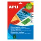 Apli Étiquettes permanentes vertes 99,1 x 38,1 mm 20 feuilles