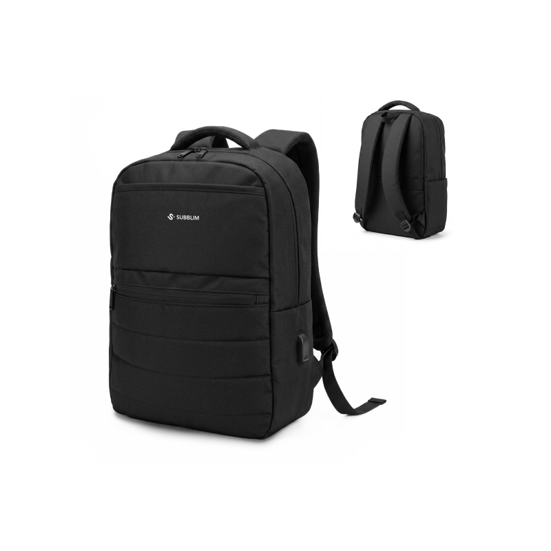 Sac à dos ordinateur Subblim 15,6" noir, 15 L, USB-C Sac à dos ordinateur Subblim 15,6" noir, 15 L, USB-C