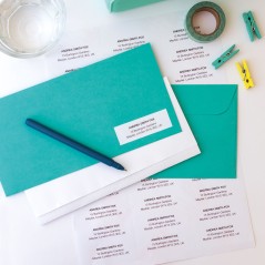 ✅ Apli étiquettes blanches permanentes recyclées 70,0 x 25,4 mm 100 feuilles couleur Blanc en stock