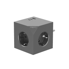 Coolbox Cubik multiprise 3 prises USB-C USB-A gris