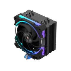 Coolbox H6 Ring ARGB, dissipateur noir 6 heatpipes