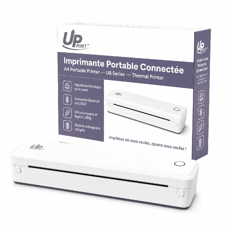 Imprimante thermique A4 UPRINT U8 blanche