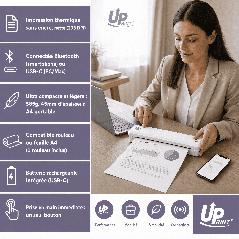Imprimante thermique A4 UPRINT U8 blanche