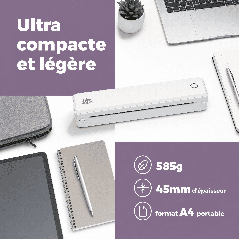 Imprimante thermique A4 UPRINT U8 blanche pour étiquettes et reçus