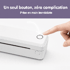 Imprimante thermique A4 UPRINT U8 blanche pour étiquettes et reçus