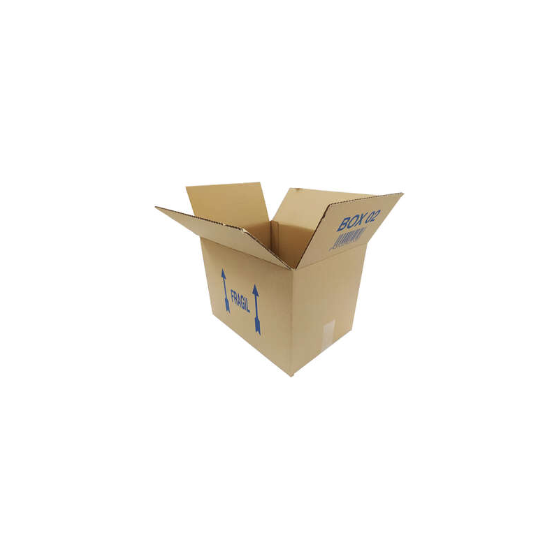 Lot de 20 cartons 35x25x25 cm canal 5 brun Lot de 20 cartons 35x25x25 cm canal 5 brun