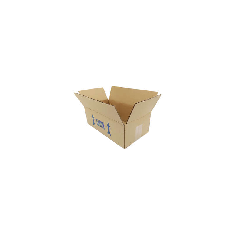 Lot de 20 cartons 31x17x11 cm canal 5 brun Lot de 20 cartons 31x17x11 cm canal 5 brun