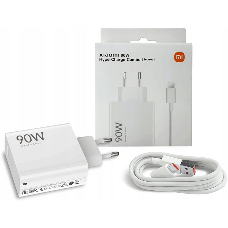 Chargeur mural 90W Xiaomi HyperCharge GaN USB-A CH, USB-A