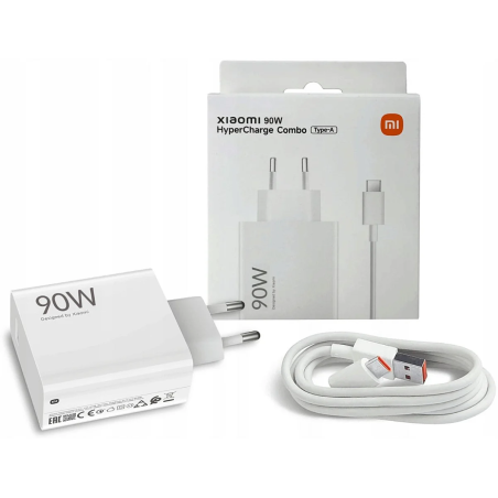Chargeur mural 90W Xiaomi HyperCharge GaN USB-A CH, USB-A