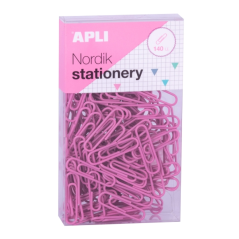 Apli Nordik Pastel Clips 28 mm assortis, 8 boîtes