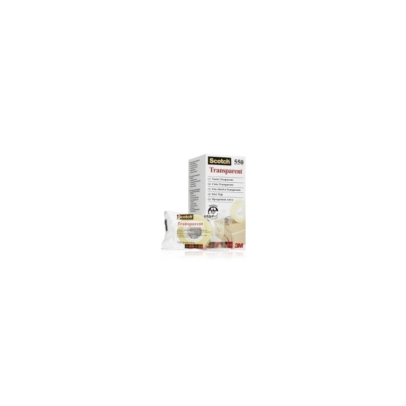 Scotch 550 Ruban adhésif transparent 19 mm x 33 m