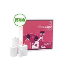 Rouleaux papier thermique blancs