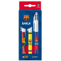 Bic 4 Colours Barça, 3 stylos bille à pointe 1,0 mm Bic 4 Colours Barça, 3 stylos bille à pointe 1,0 mm