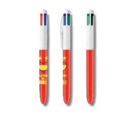 Stylo bille rétractable assorti
