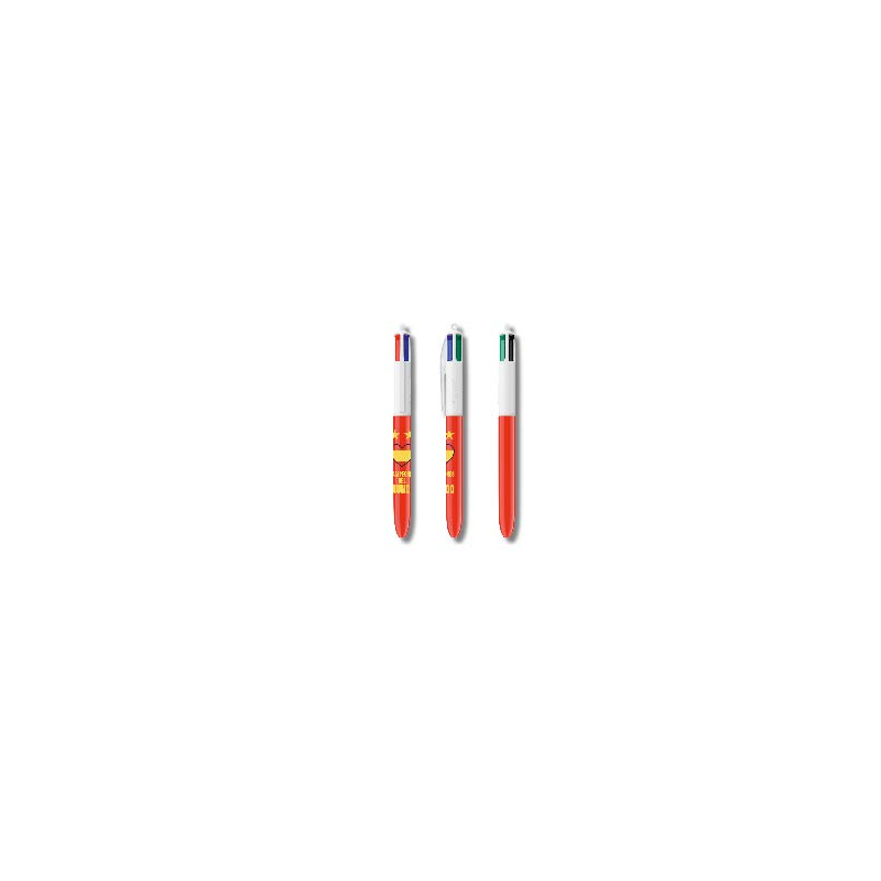 Bic 4 Couleurs Campeones, lot de 25 stylos bille rétractables Bic 4 Couleurs Campeones, lot de 25 stylos bille rétractables