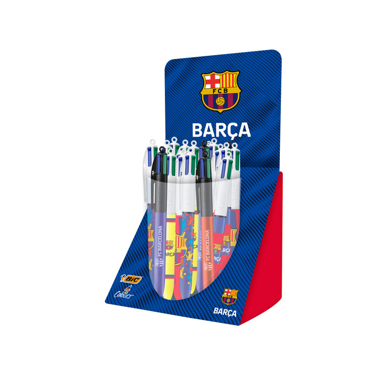 Bic 4 Couleurs Barça, lot de 30 stylos rétractables assortis Bic 4 Couleurs Barça, lot de 30 stylos rétractables assortis