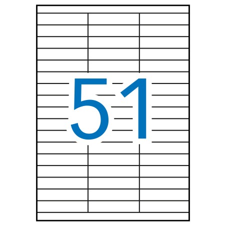 ✅ Apli Étiquettes Blanches Permanentes 70,0 x 16,9 mm 100 Feuilles couleur Blanc en stock