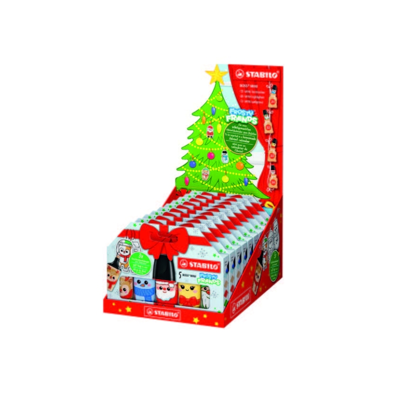 Stabilo Boss Mini Frosty Friends, 10 x 5 surligneurs couleur assortie Stabilo Boss Mini Frosty Friends, 10 x 5 surligneurs couleur assortie