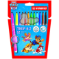 Stabilo Trio A-Z Pat Patrouille, 12 feutres assortis