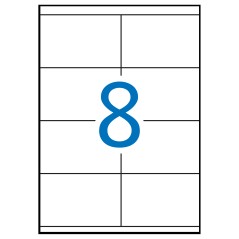 ✅ Apli Étiquettes Blanches Permanentes 105,0 x 70,0 mm 100 Feuilles couleur Blanc en stock