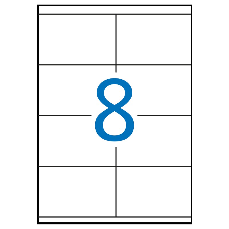 Apli Étiquettes Blanches Permanentes 105,0 x 70,0 mm 100 Feuilles