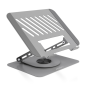 Aisens Support tablette et ordinateur gris, rotatif 360°