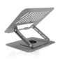 Aisens Support tablette et ordinateur gris, rotatif 360°