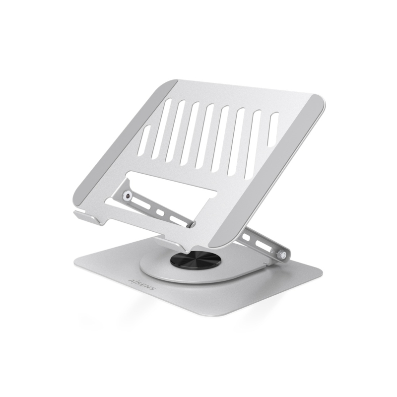 Aisens Support de table XL pour portable/tablette, argent