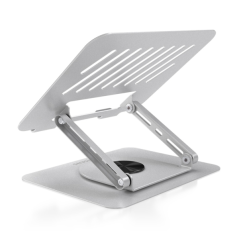support de table argenté portable
