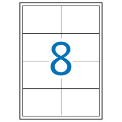 ✅ Apli Étiquettes Blanches Permanentes 97,0 x 67,7 mm 100 Feuilles couleur Blanc en stock