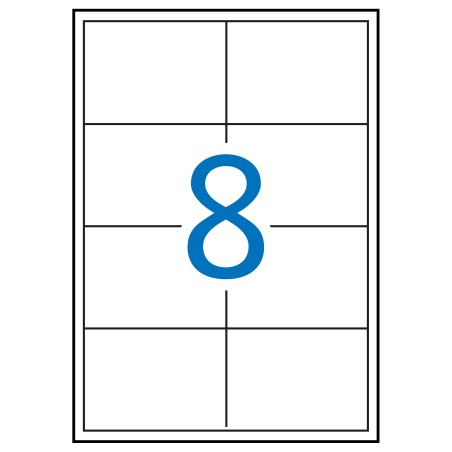 ✅ Apli Étiquettes Blanches Permanentes 97,0 x 67,7 mm 100 Feuilles couleur Blanc en stock