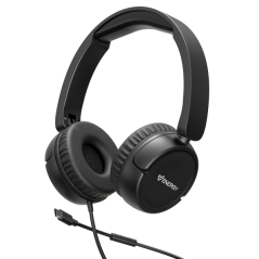 Casque filaire noir USB C