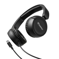 Casque filaire noir USB-C