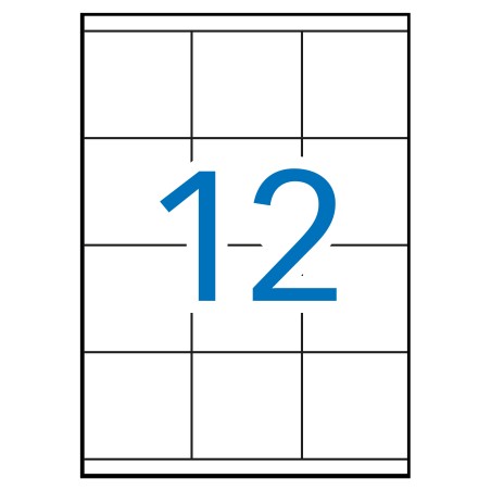 ✅ Apli Étiquettes Blanches Permanentes 70,0 x 67,7 mm 100 Feuilles couleur Blanc en stock