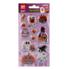 Autocollants Halloween paillettes assorties