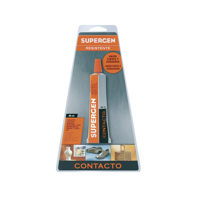 Supergen Contacto colle 40 ml jaune Supergen Contacto colle 40 ml jaune