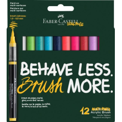 feutres acryliques pinceau assortis