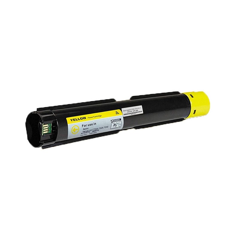 Toner compatible Xerox VersaLink C7000 jaune - Remplace 106R03758/106R03762