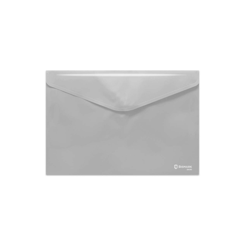 Bismark Porte-documents A4 Velcro Polypropylène Transparent