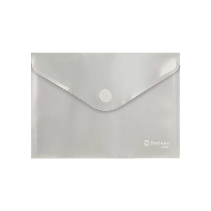 Bismark Porte-documents A5 Velcro Polypropylène Transparent