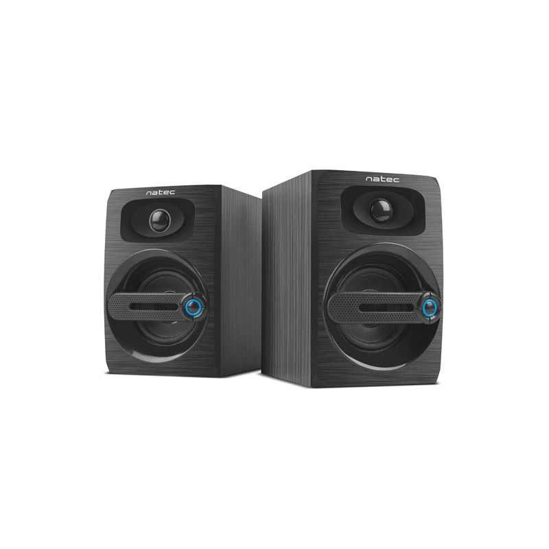 Haut-parleurs PC 2.0 Natec Cougar 6W RMS Noir Haut-parleurs PC 2.0 Natec Cougar 6W RMS Noir
