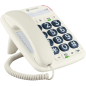 Motorola CT200 Téléphone fixe blanc boutons larges Motorola CT200 Téléphone fixe blanc boutons larges