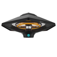 Chauffage plafond halogène noir 2000W