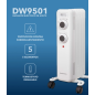 Radiateur à huile Daewoo 1000W 5 éléments blanc Radiateur à huile Daewoo 1000W 5 éléments blanc