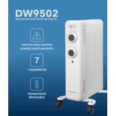 radiateur à huile blanc Daewoo
