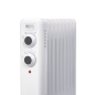 Radiateur à huile Daewoo 2000W, 9 éléments, blanc Radiateur à huile Daewoo 2000W, 9 éléments, blanc