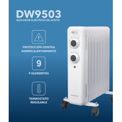 radiateur à huile blanc 2000W