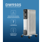 Radiateur à huile Daewoo DW9505 1500W 7 éléments noir/blanc Radiateur à huile Daewoo DW9505 1500W 7 éléments noir/blanc